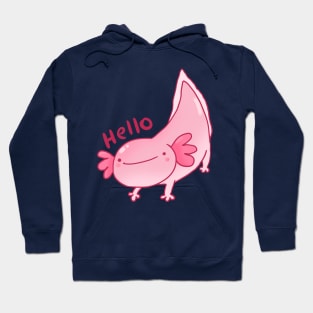 Cute happy axolotl Hoodie